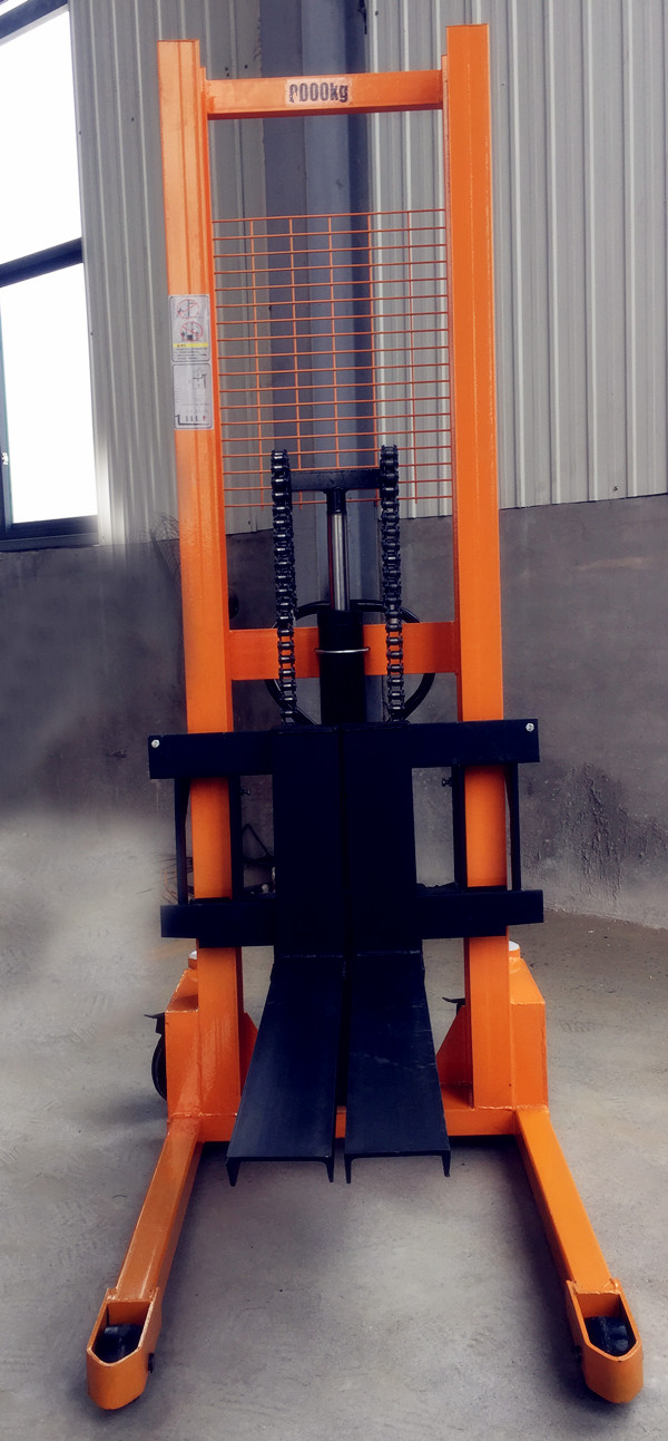 多功能1噸手動液壓搬運車(加重加厚型)，廠家供應(yīng)-河北東圣吊索具制造有限公司-石材夾具_小型攪拌機_手動叉車_液壓堆高車